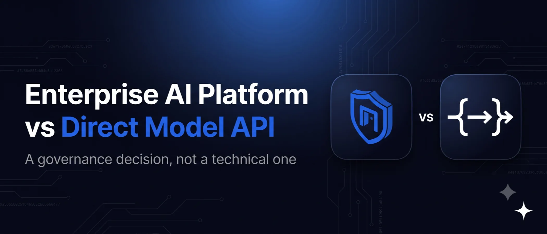 Enterprise AI platform compared with direct model API access for production systems