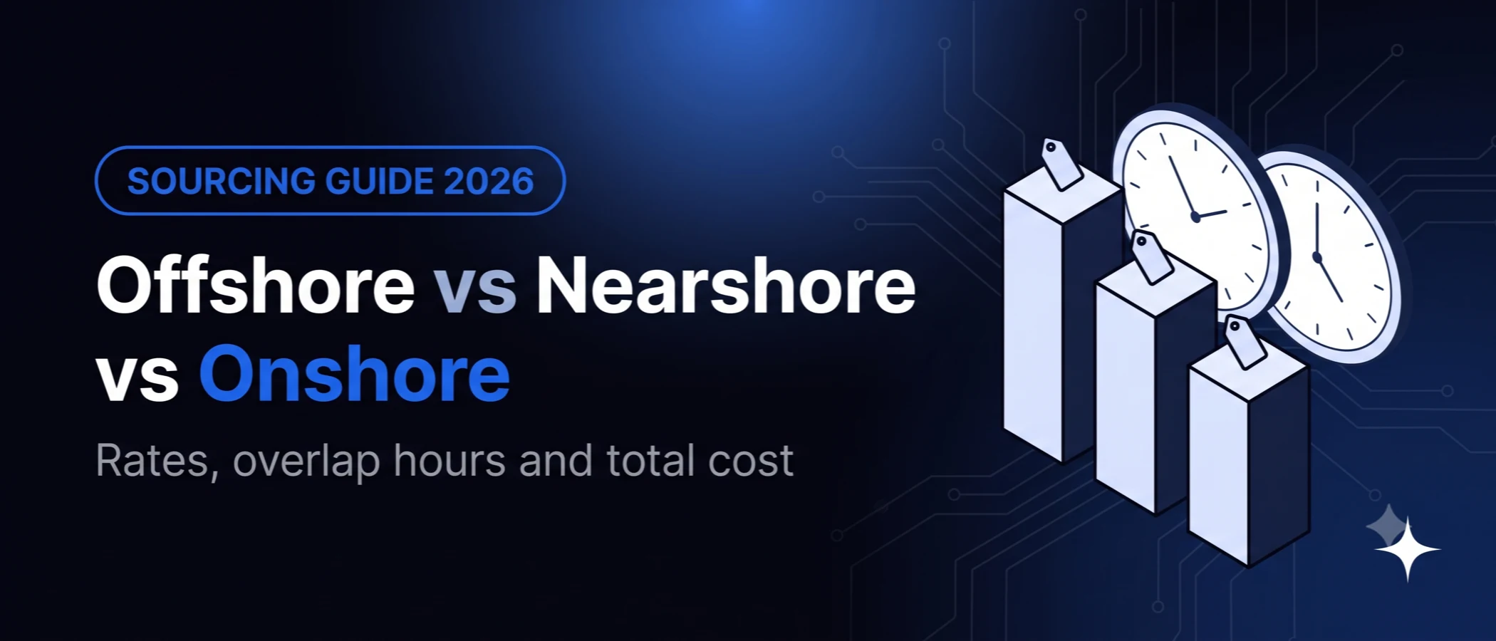 Offshore vs nearshore vs onshore development compared on rates and time zone overlap