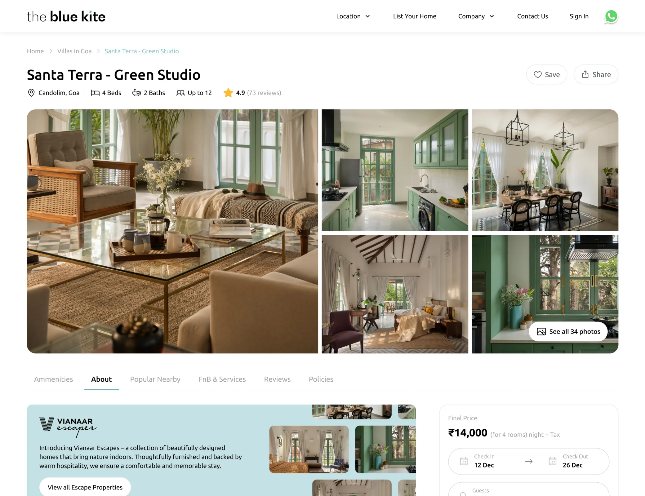 Blue Kite booking platform