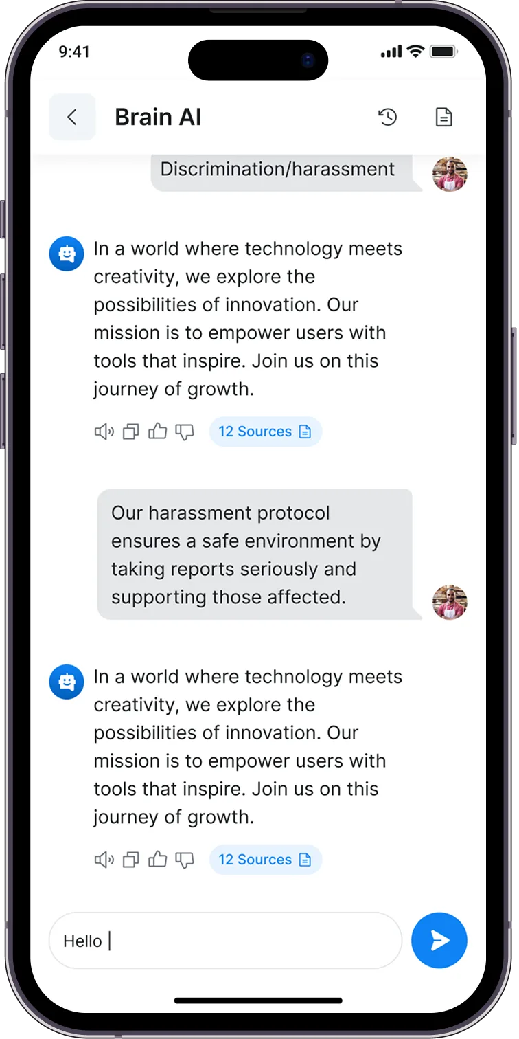 Highlands Brain AI chat with cited sources
